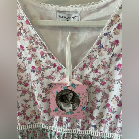 XS NWT LoveShackFancy for Target Pink Multi-Floral Dress - Picture 6 of 6